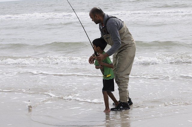 rybaření se synem
